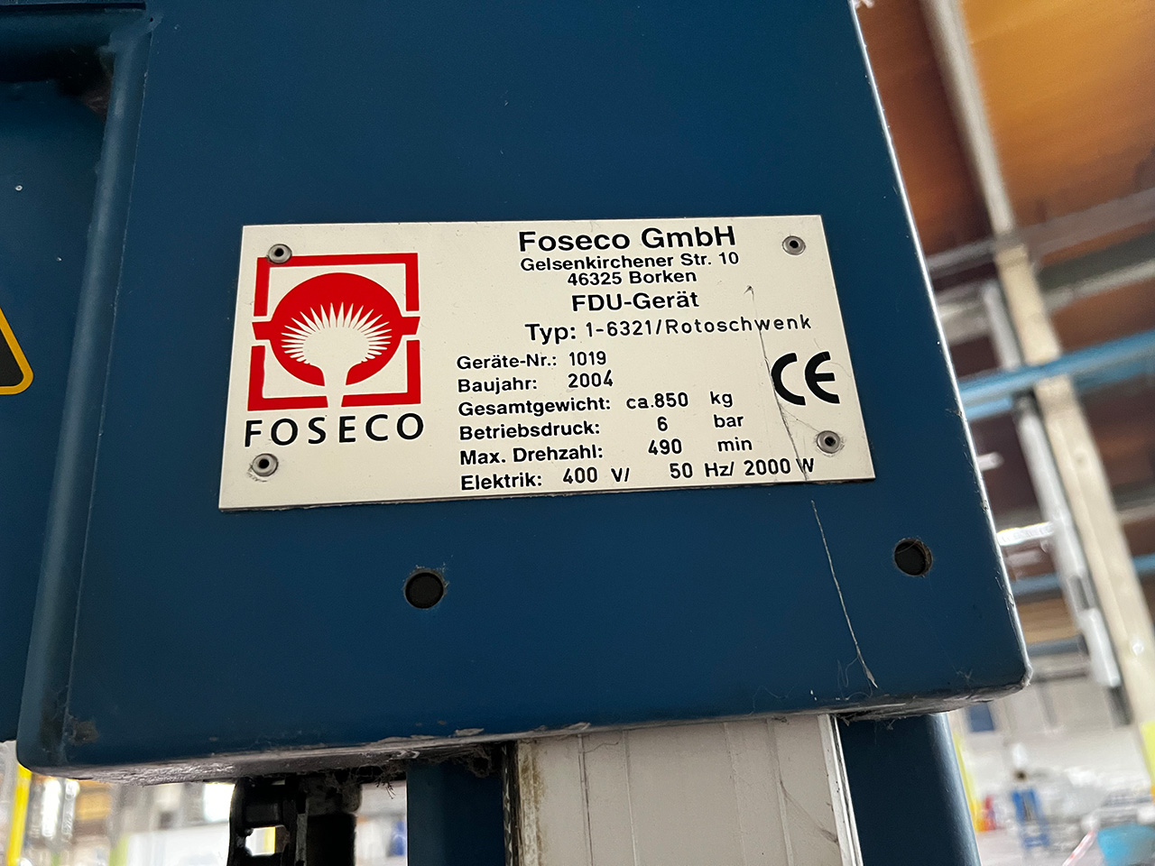 Foseco Rotostativ 1-6321 gáztalanító egység ZU2237, használt