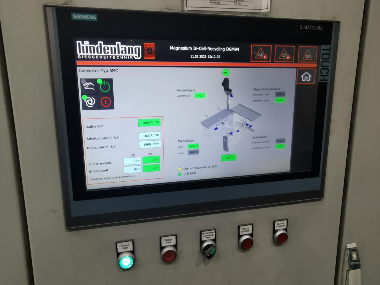 Hindenlang magnézium In-cell-recycling O1812, használt